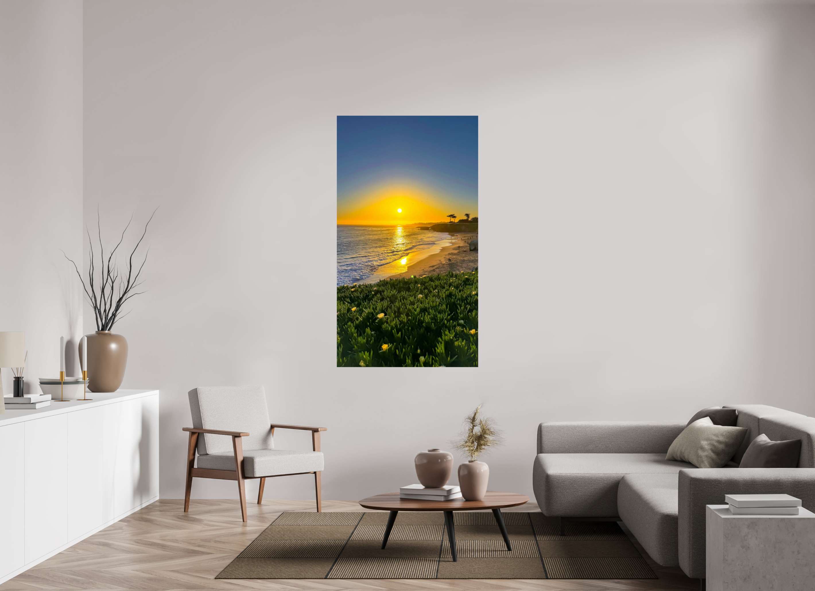 36 x 64″, Photo Print On Fuji Crystal DP II Sunset coast
