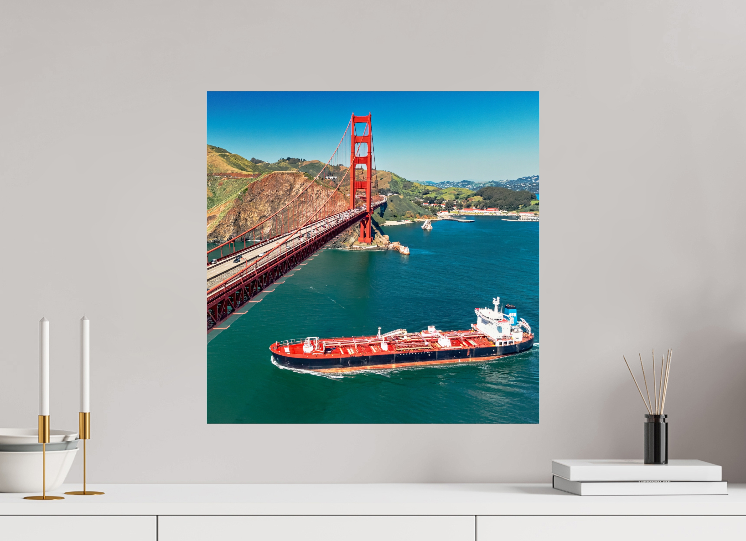 20 x 20″, Photo Print On Fuji Crystal DP II Golden Gate Bridge