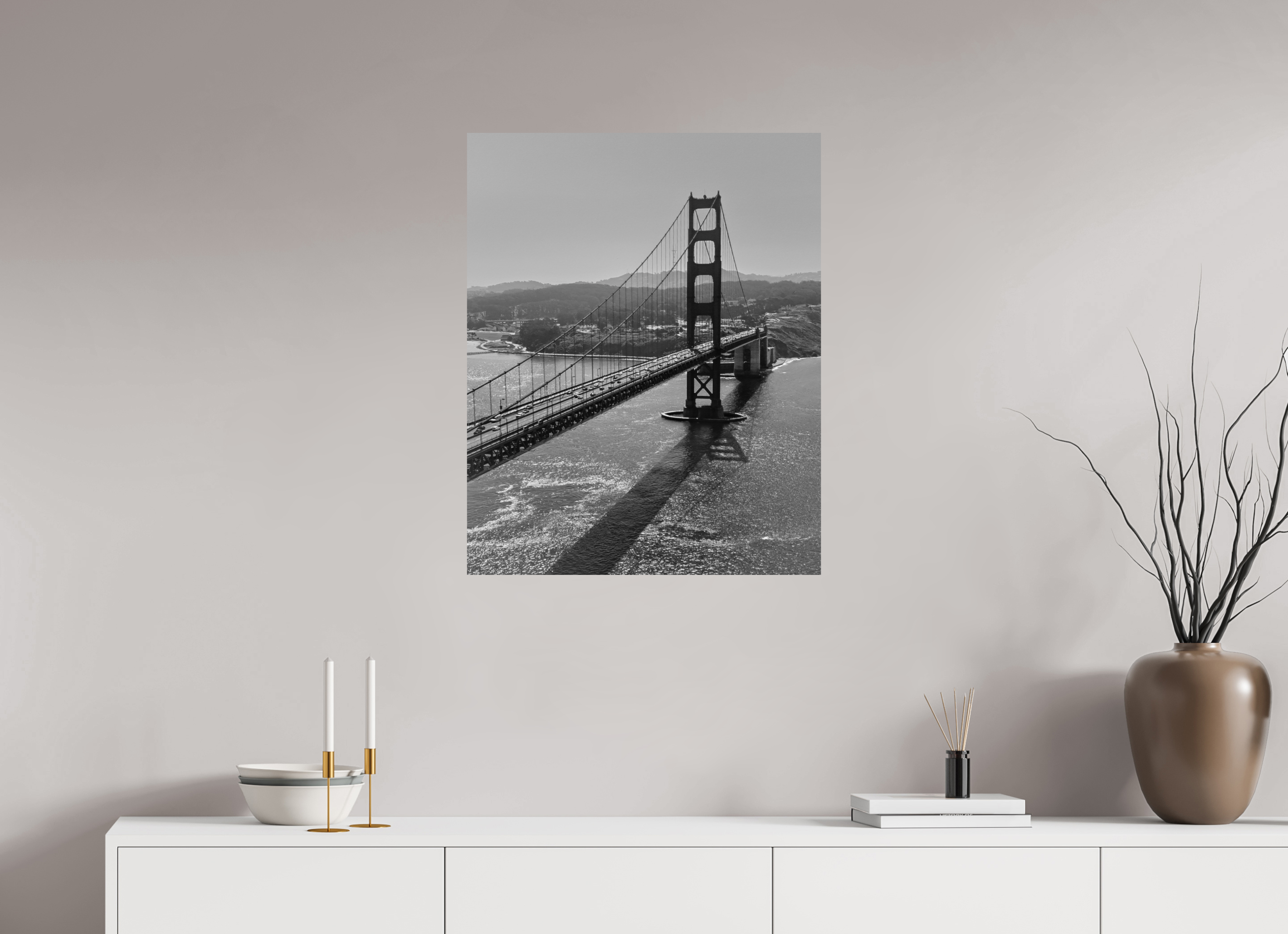 24 x 30″, Photo Print On Fuji Crystal DP II Vintage Gate Bridge