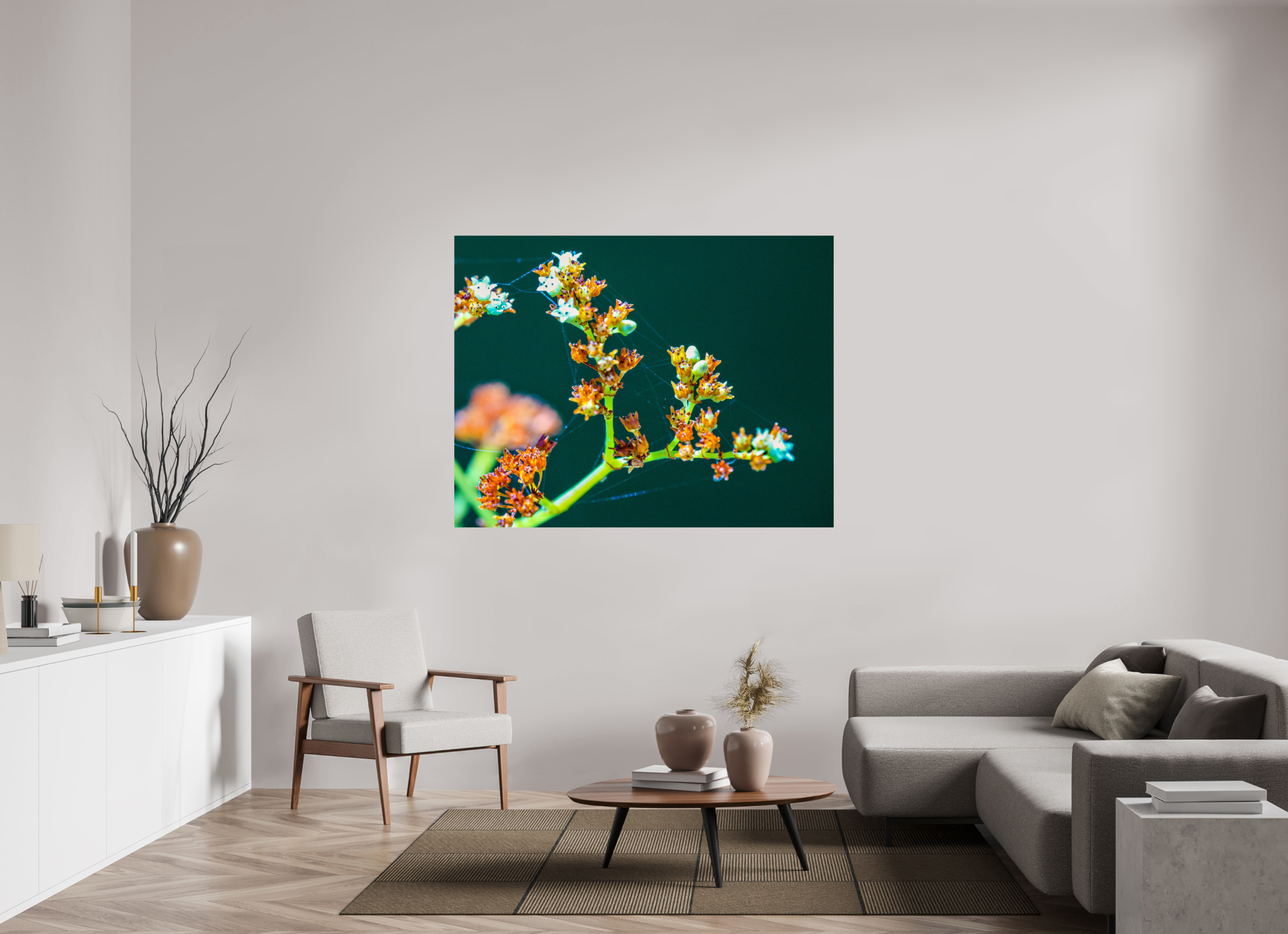 61.1 x 47″, Photo Print On Fuji Crystal DP II Flower Web