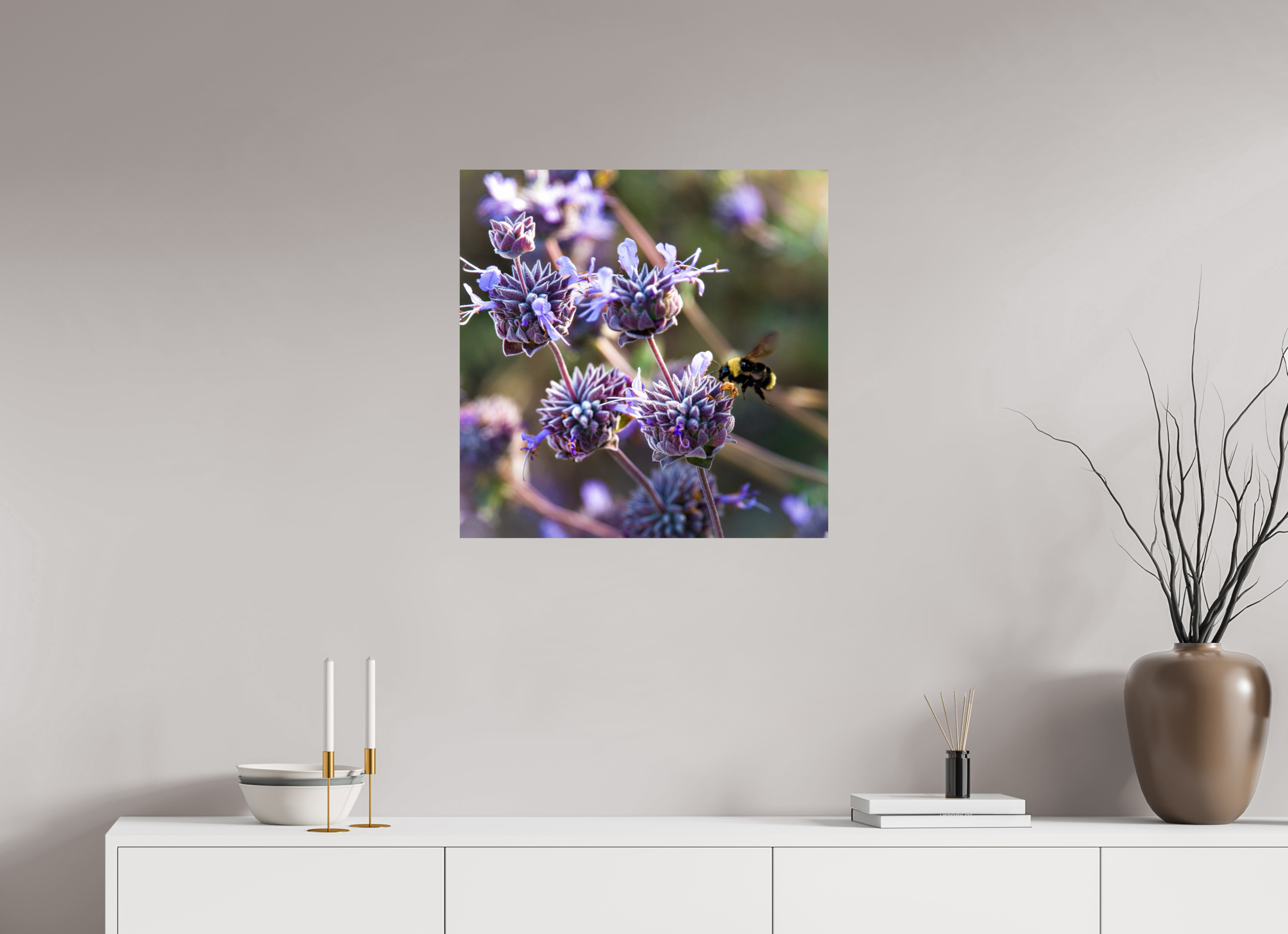 25 x 25″, Photo Print On Fuji Crystal DP II Summer Bee