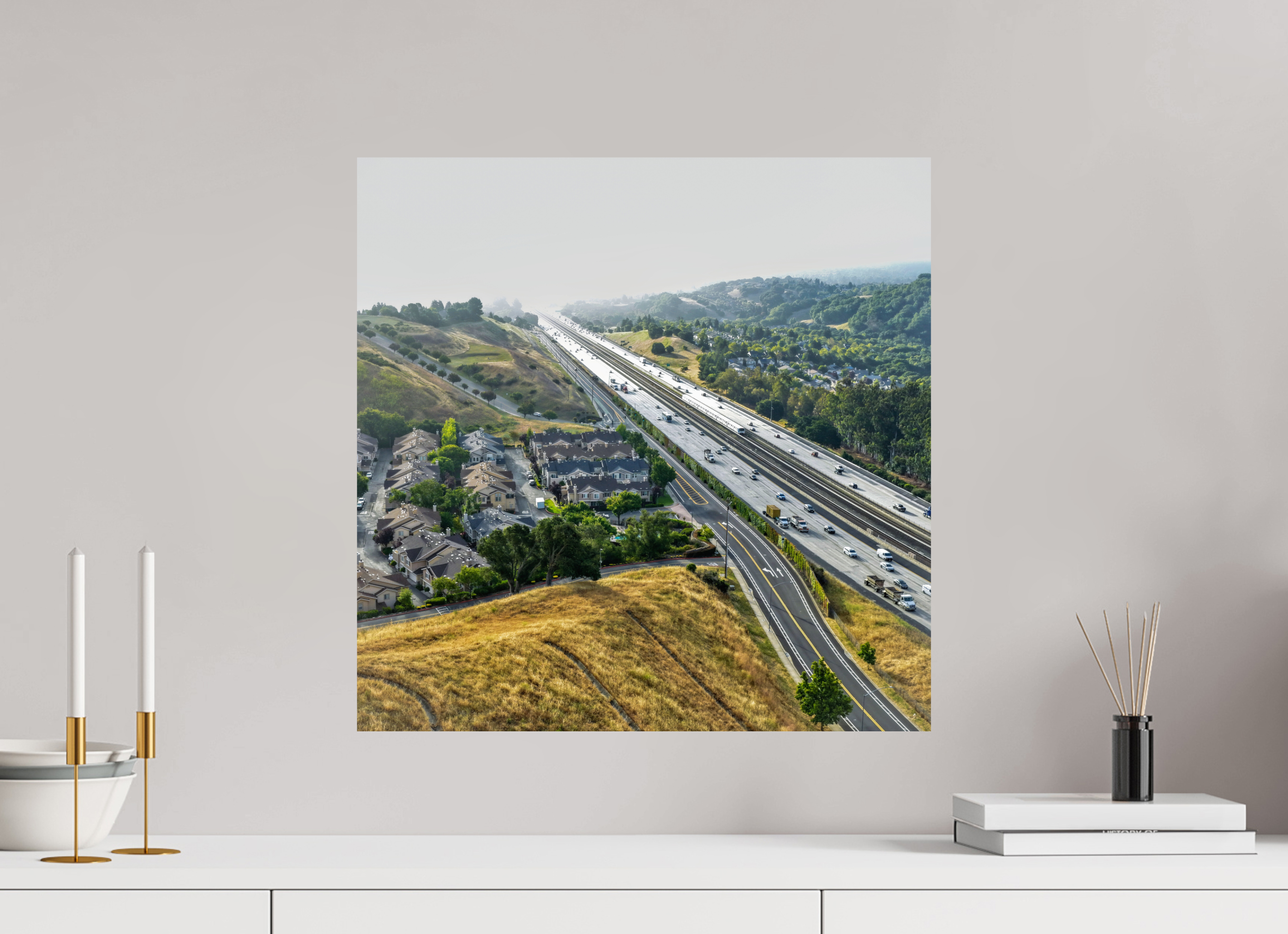 20 x 20″, Photo Print On Fuji Crystal DP II Fading highway