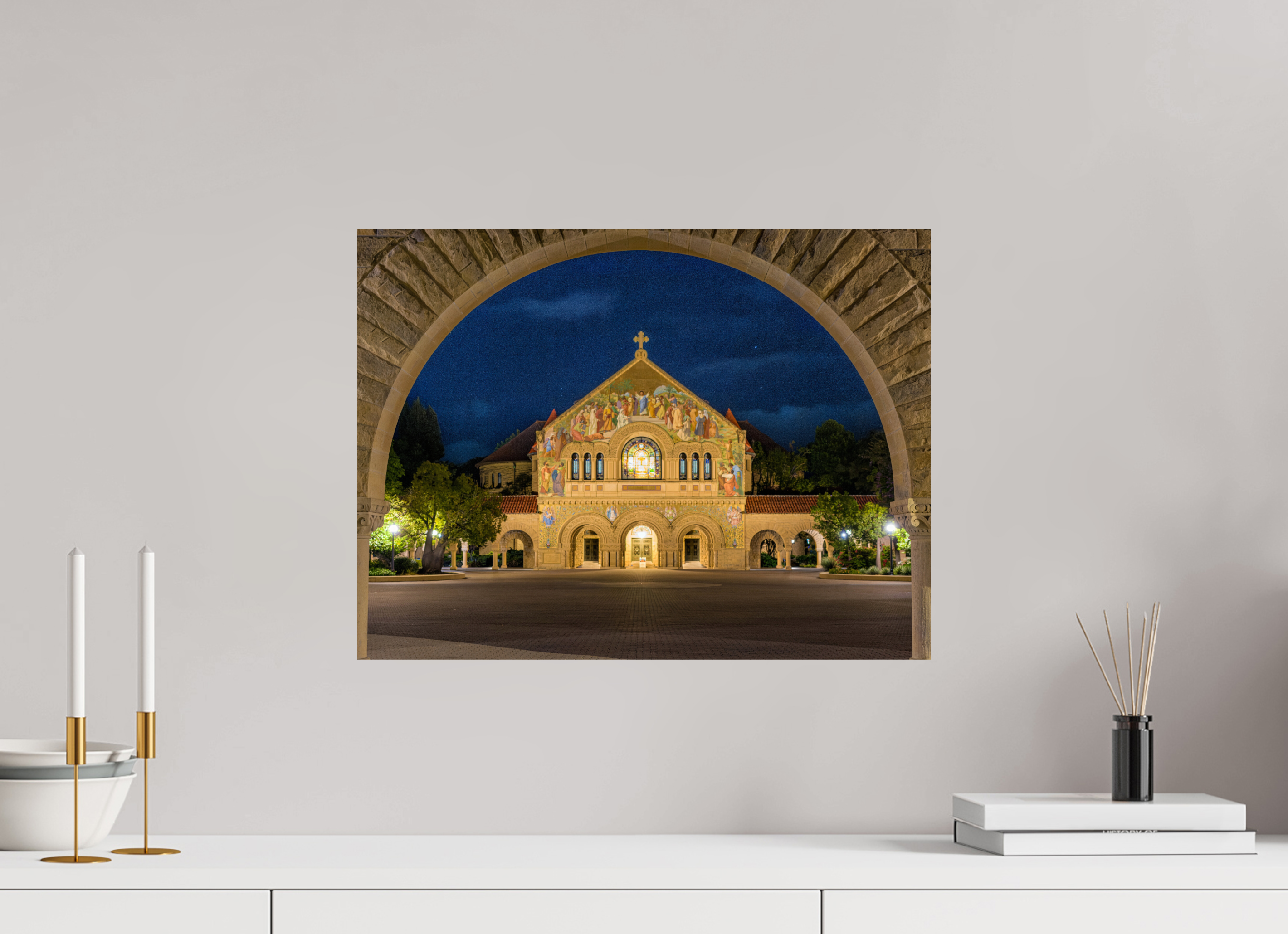 20 x 15″, Photo Print On Fuji Crystal DP II Stanford Cathedral