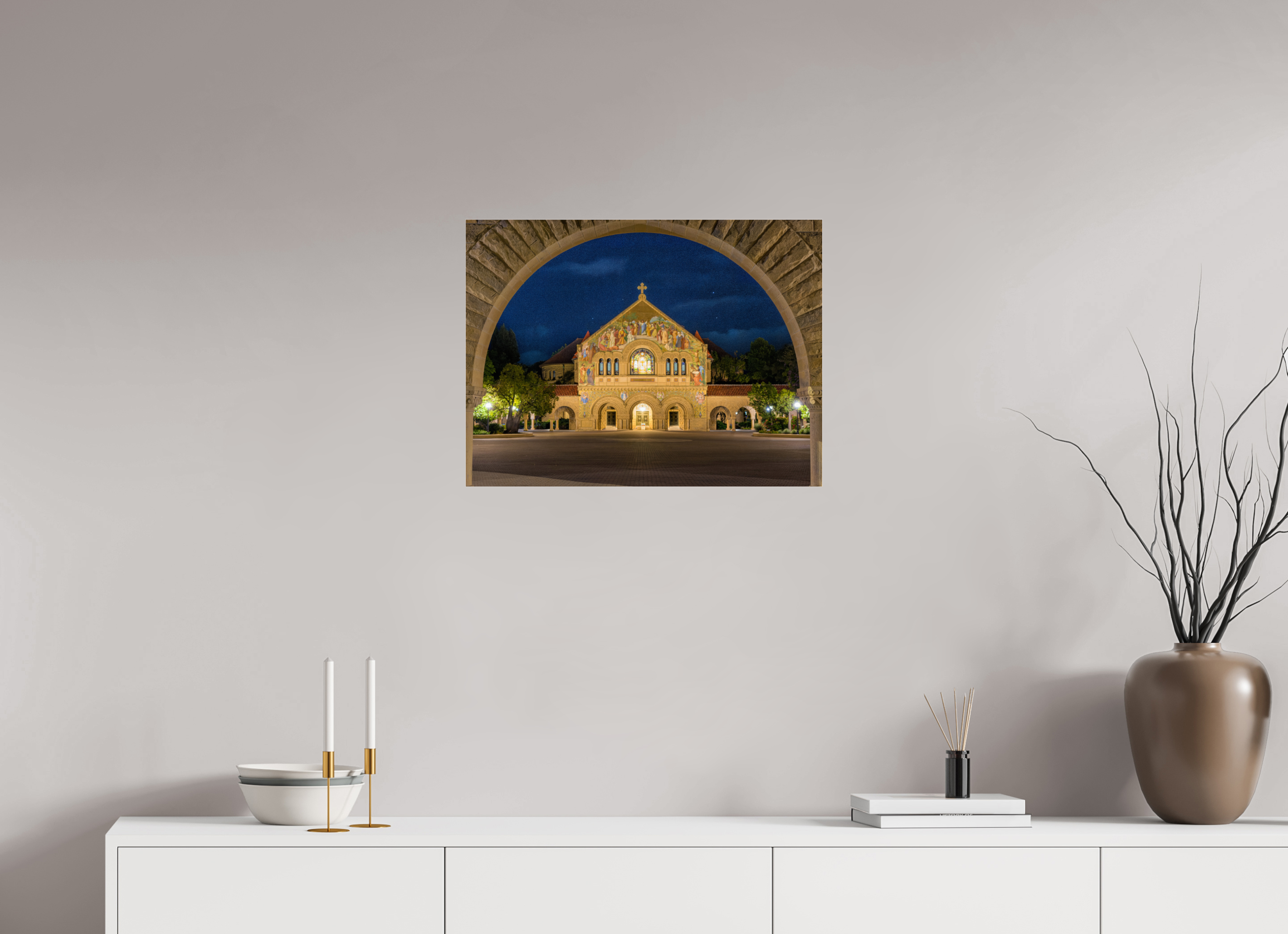 24 x 18″, Photo Print Under Acrylic Glass Stanford Cathedral