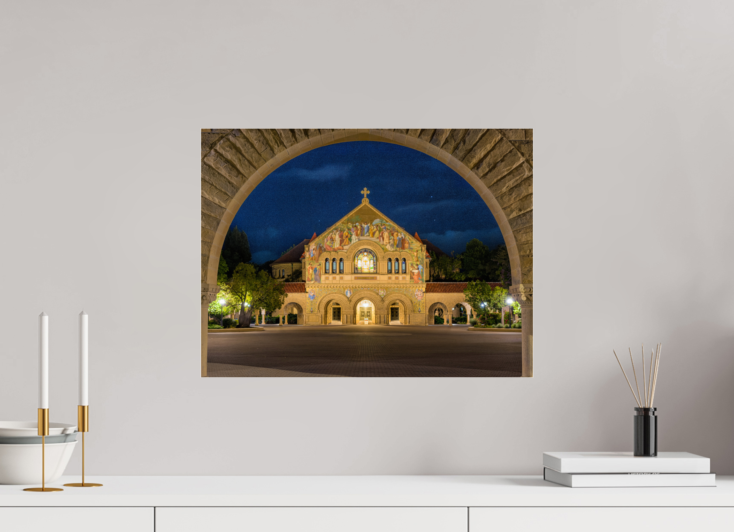 20 x 15″, Photo Print Under Acrylic Glass Stanford Cathedral