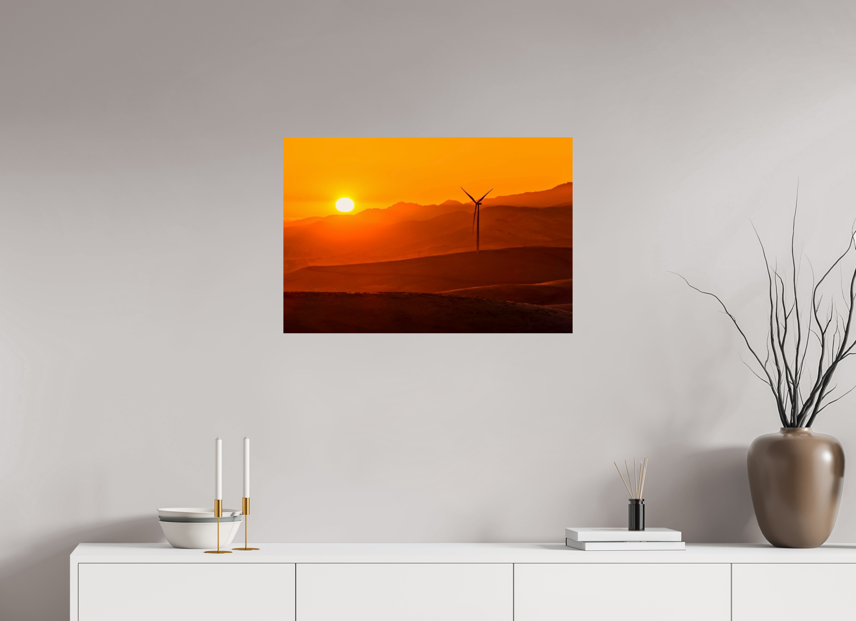 29.5 x 20″, Photo Print On Fuji Crystal DP II Sunset in the Valley
