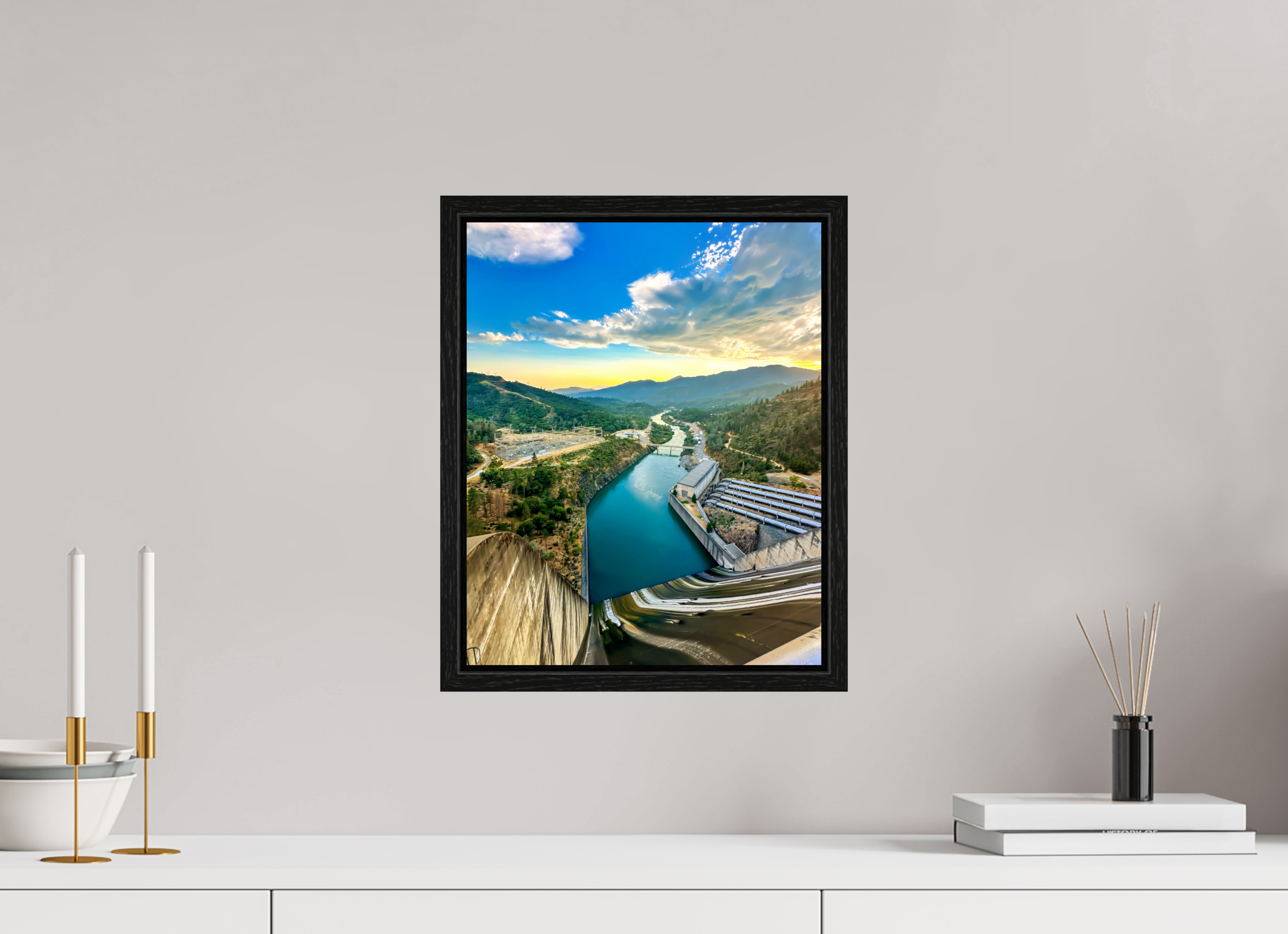 12 x 15″, Floater Frame Shasta lake