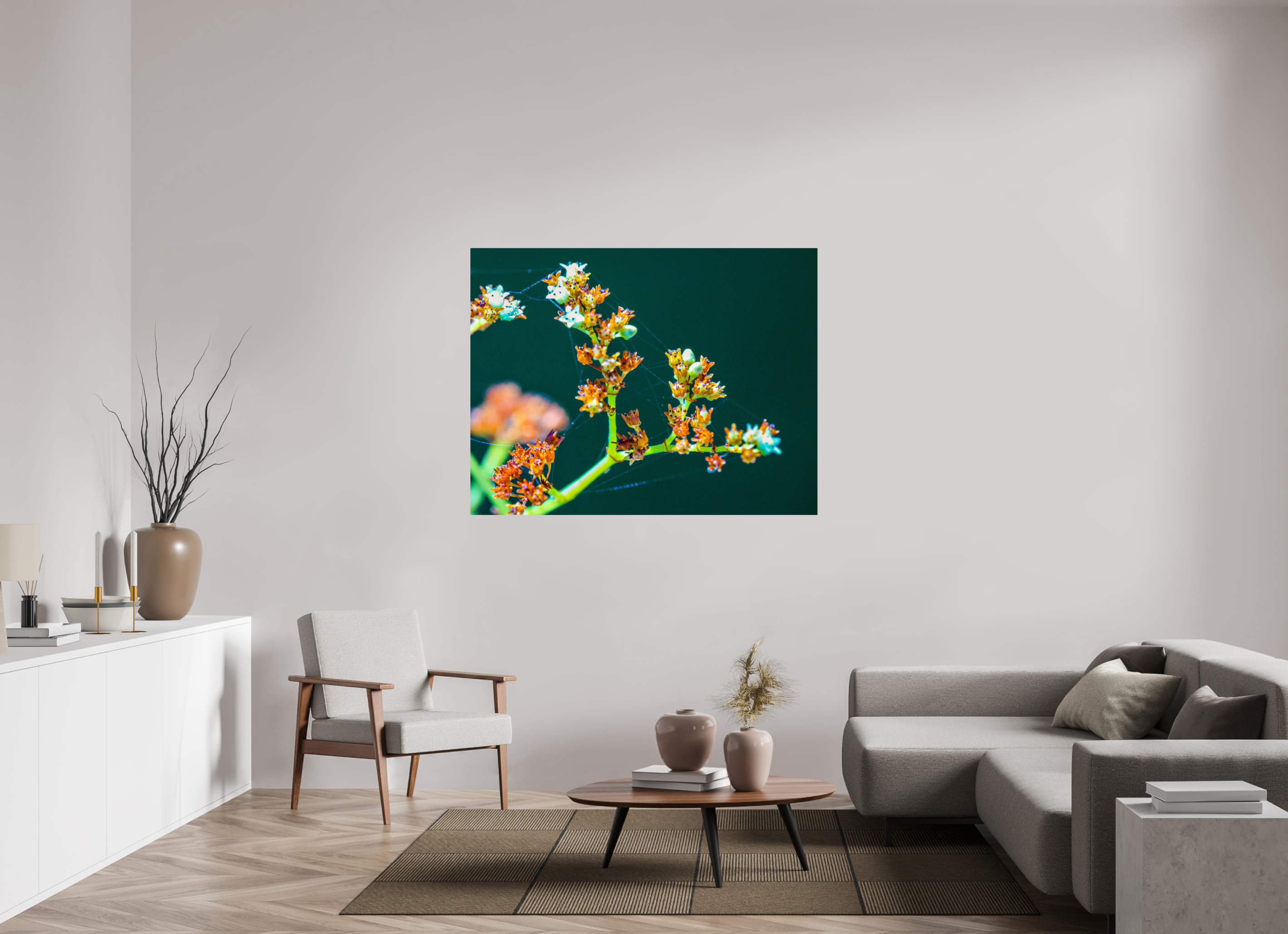 55.9 x 43″, Photo Print On Fuji Crystal DP II Flower Web