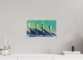 16 x 9″, Photo Print On Fuji Crystal DP II Sky view docks