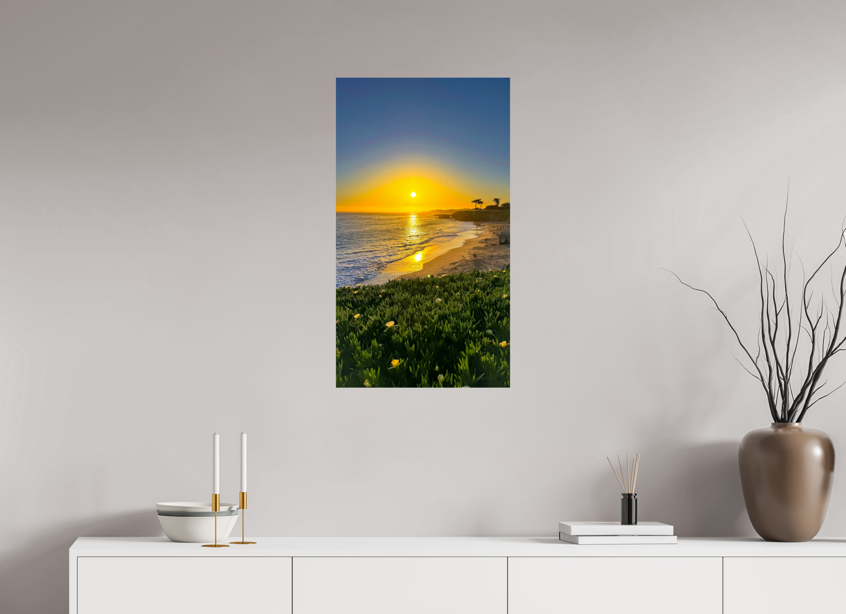 18 x 32″, Photo Print On Fuji Crystal DP II Sunset coast
