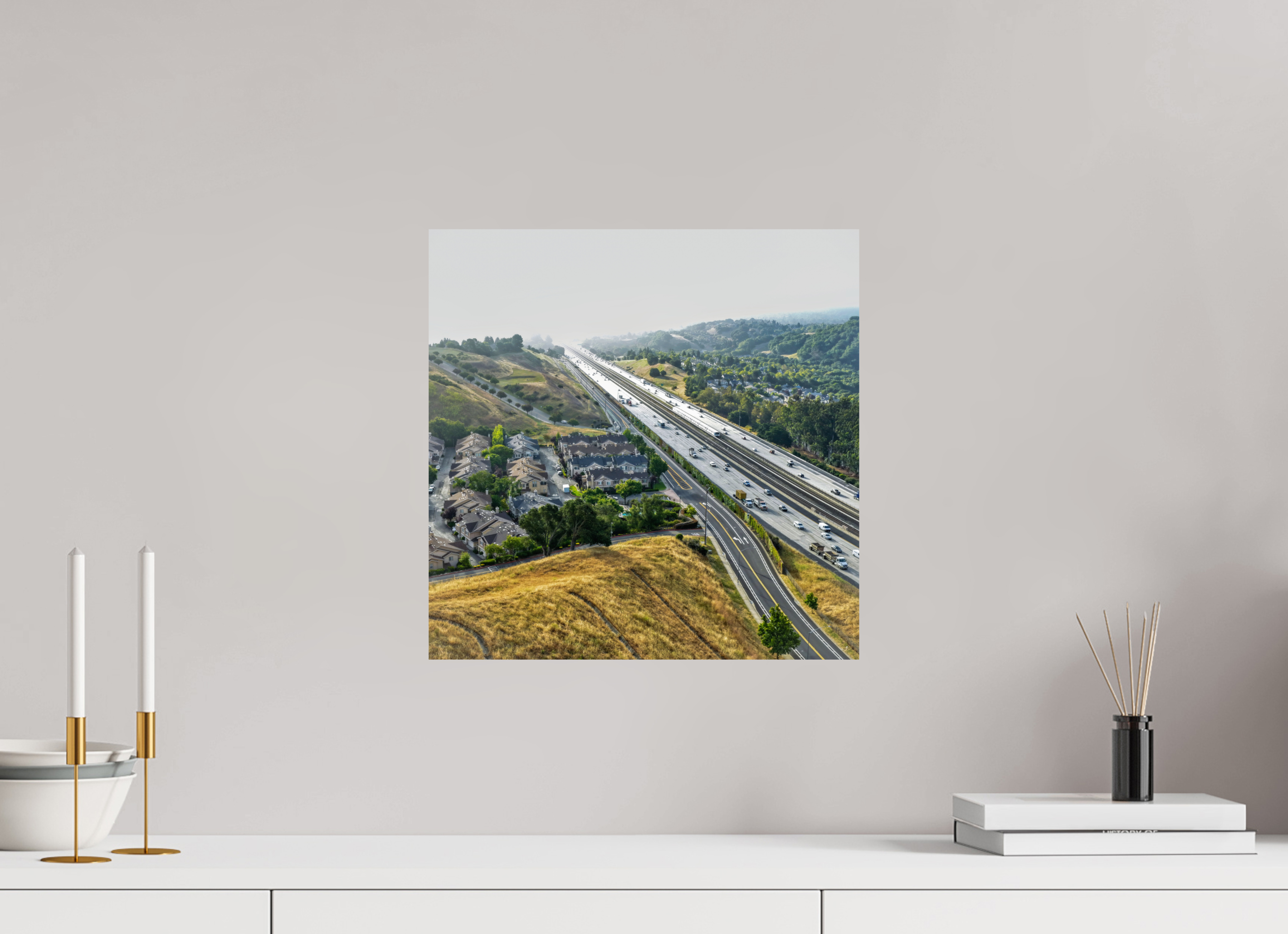 15 x 15″, Photo Print On Fuji Crystal DP II Fading highway