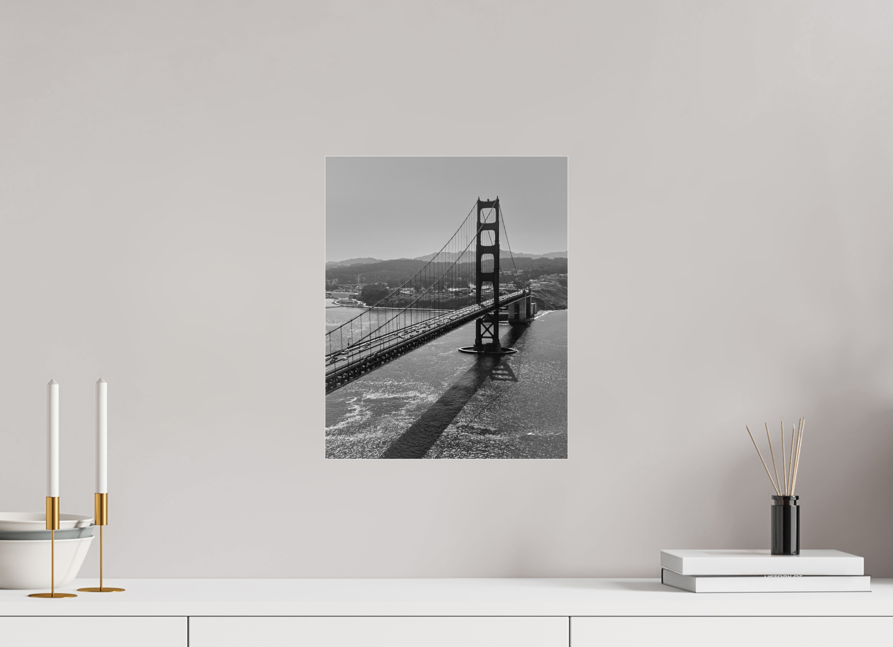 12 x 15″, Photo Print Under Acrylic Glass Vintage Gate Bridge