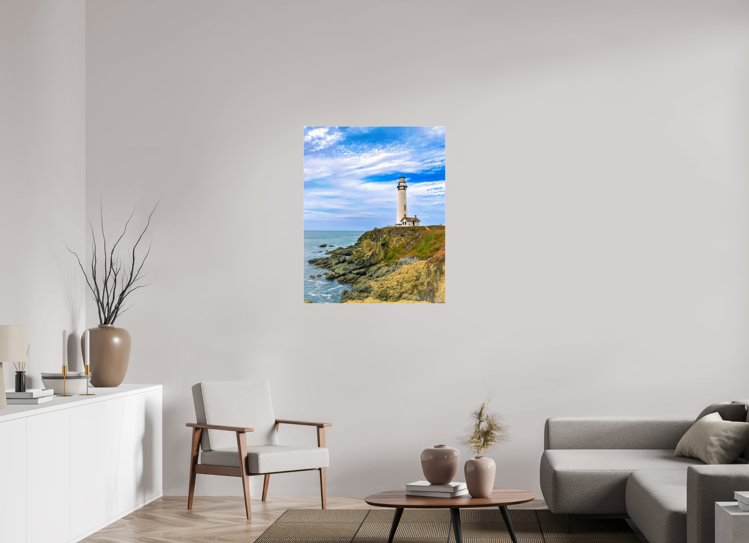 31 x 38.7″, Photo Print Under Acrylic Glass Pigeon Peak Lighthouse