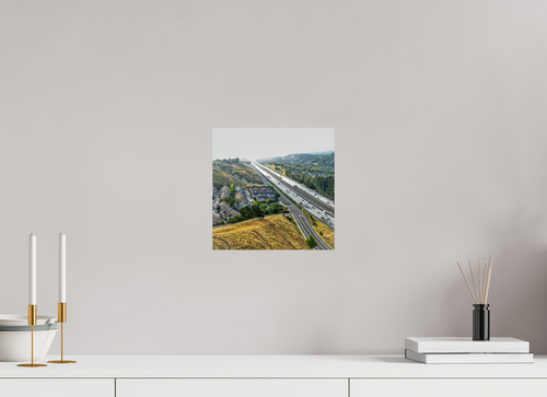 10 x 10″, Photo Print On Fuji Crystal DP II Fading highway