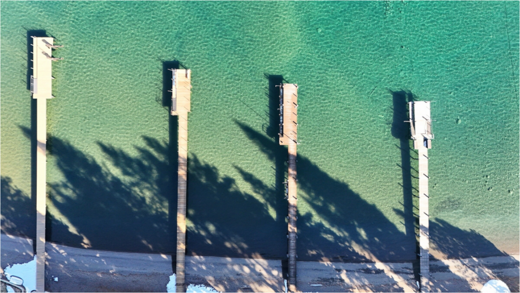 Main image Sky view docks