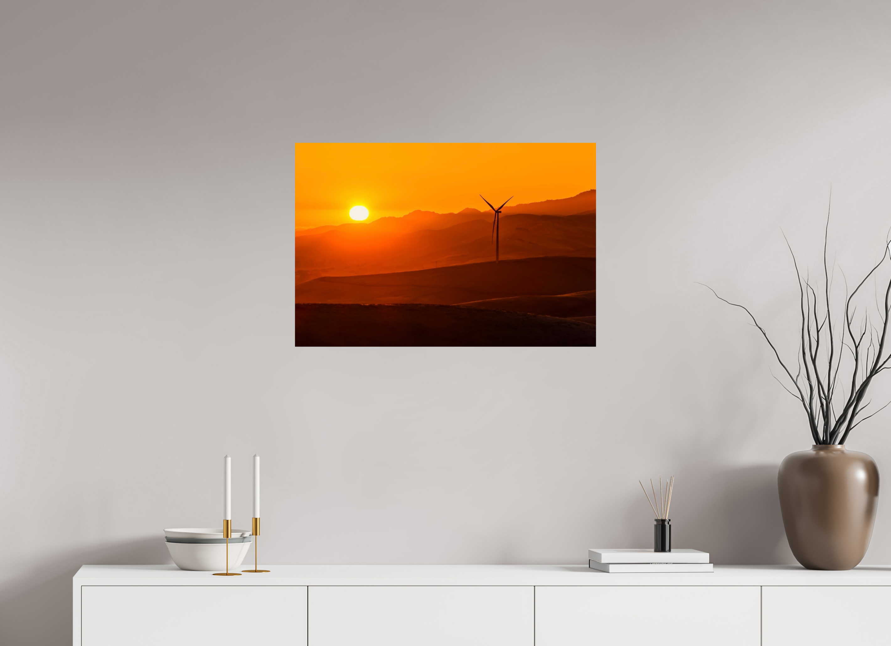 29.5 x 20″, Photo Print On Fuji Crystal DP II Sunset in the Valley