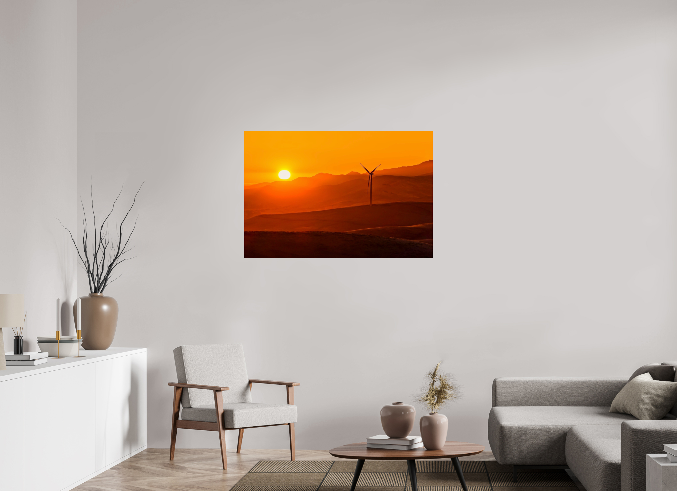 45.8 x 31″, Photo Print On Fuji Crystal DP II Sunset in the Valley