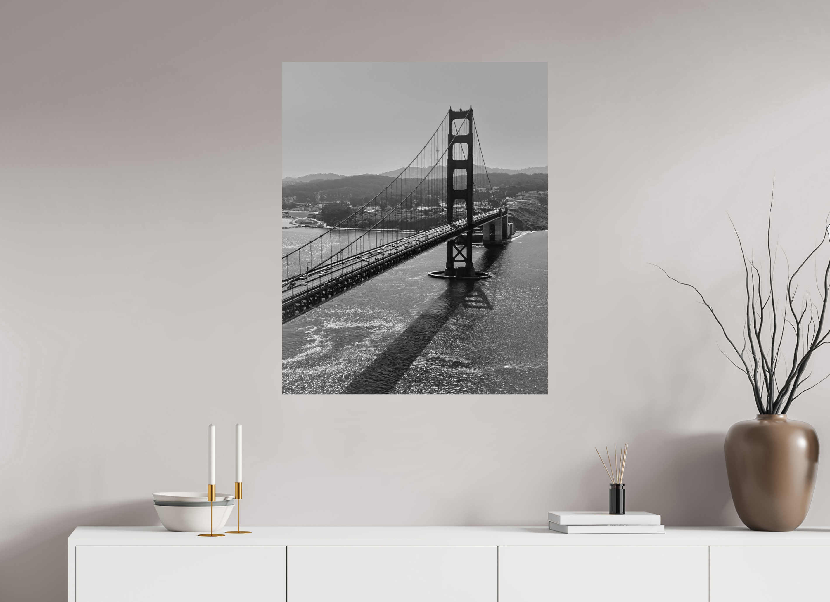 28 x 35″, Photo Print On Fuji Crystal DP II Vintage Gate Bridge