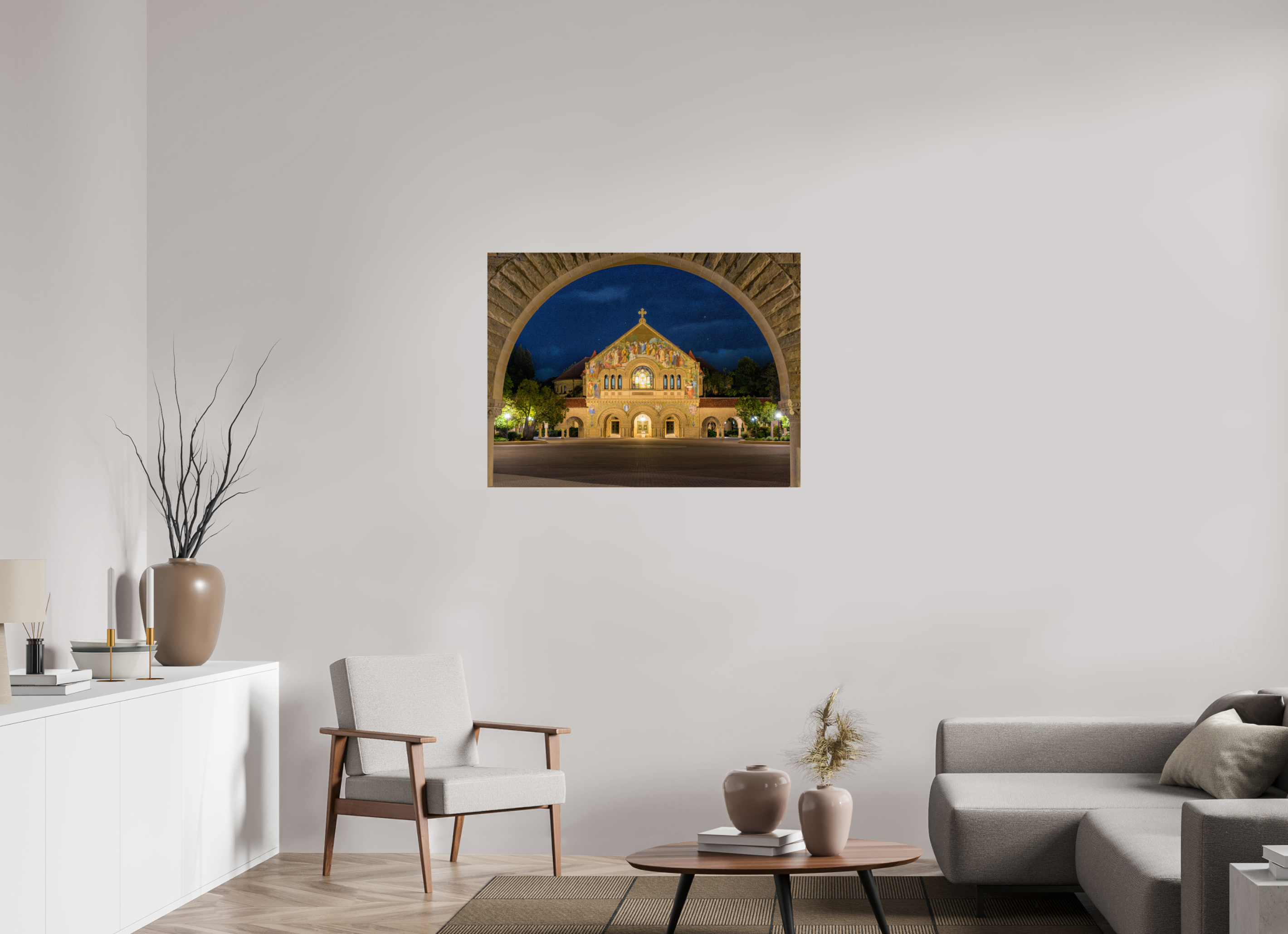 40 x 30″, Photo Print On Fuji Crystal DP II Stanford Cathedral